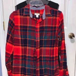 Boys Youth Cat & Jack Multi Color Plaid SZ L 12/14